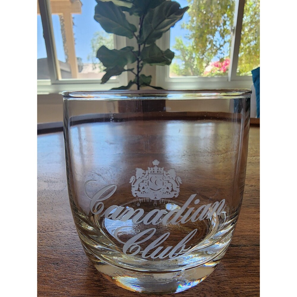 Canadian Club CC Whiskey Rocks Old Fashioned Glass